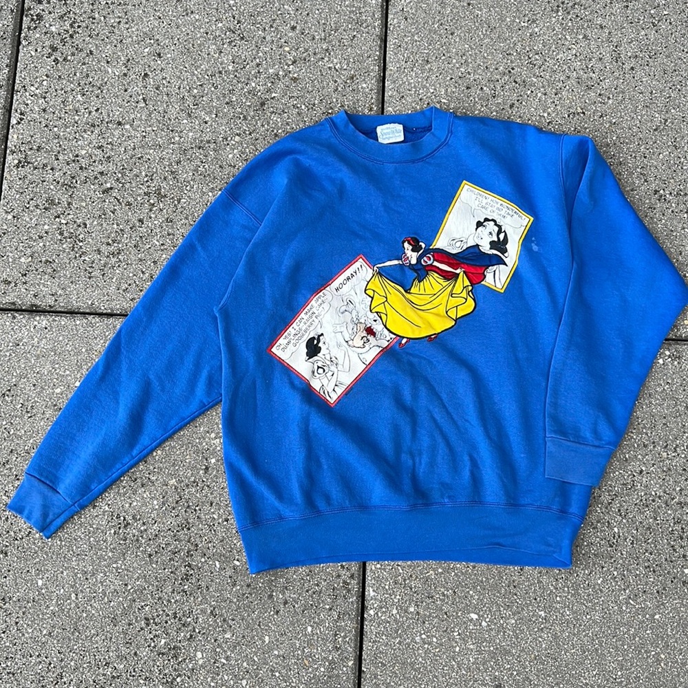 Vintage Disney Snowwhite Applique Sweatshirt